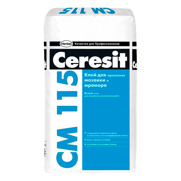 Клей для мозаики и мрамора Ceresit CM 115